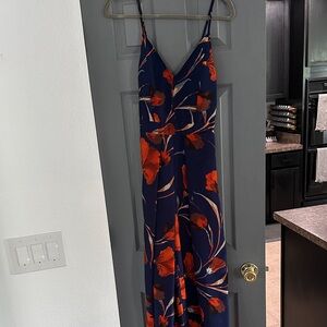 Floral Spaghetti Strap Jumper Luau Hawaiian themed